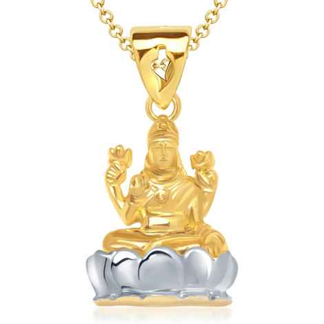 Buy Srikara Alloy Gold Plated CZ/AD Goddess Lakshmi Fashion Jewellery Pendant Chain - SKP1258G - Purplle
