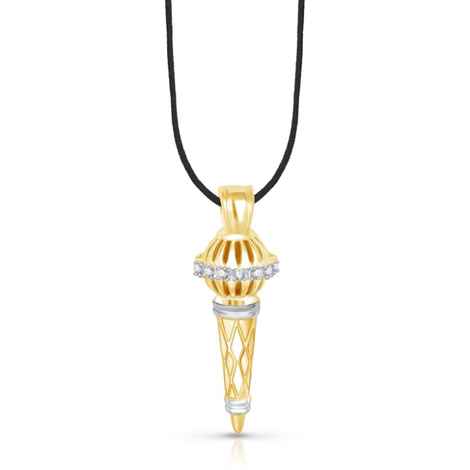 Buy Srikara Alloy Gold Plated CZ/AD Bajrangi Bhaijaan Fashion Jewelry Pendant Chain - SKP1427G - Purplle