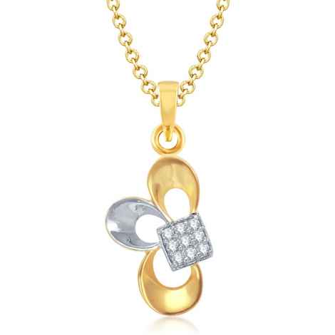 Buy Srikara Alloy Gold Plated CZ / AD Incredible Fashion Jewelry Pendant with Chain - SKP1076G - Purplle