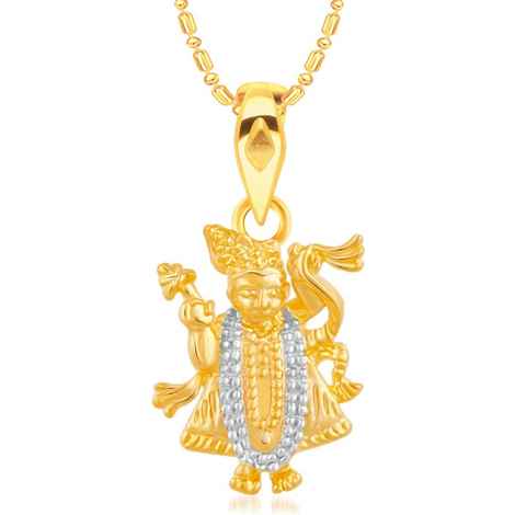 Buy Srikara Alloy Brass Gold Plated CZ/AD Tirupati Balaji Fashion Jewelry Pendant - SKP3000G - Purplle