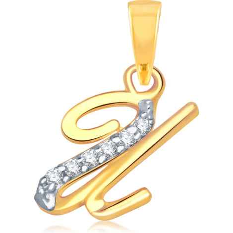 Buy Srikara Alloy Gold Plated CZ / AD Fashion Jewellery Pendant with Chain - SKP1114G - Purplle