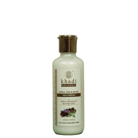 Khadi Shuddha Saffron,Tulsi & Reetha Shampoo (210 ml)