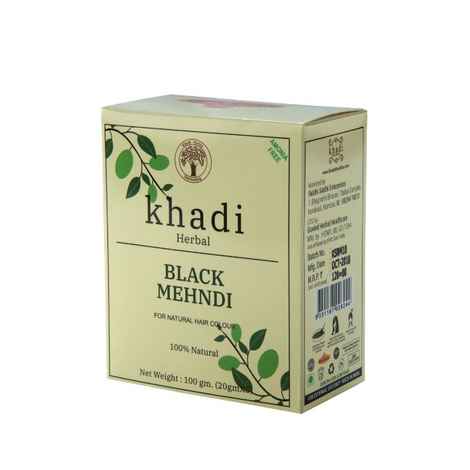 Buy Khadi Shuddha Black Mehndi Pack Of 2 (200 ml) - Purplle