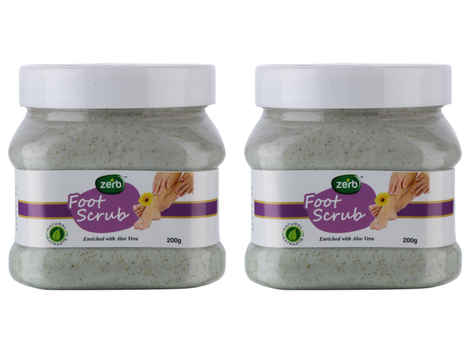 Buy Zerb Gentle Exfoliating Foot Scrub For Amazing Foot Health And Protecting Feet From Further Damage Set Of 2 X 200 g - Purplle