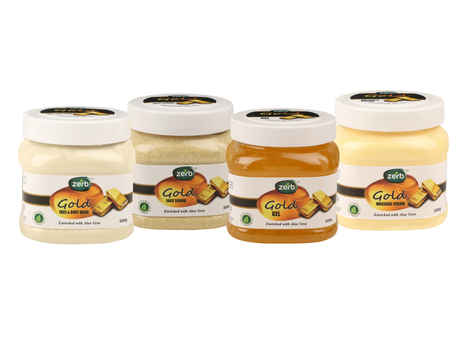 Buy Zerb Combo Pack Of Gold Facial Kit (500 g) - Set Of Face Scrub, Gel, Massage Cream, Mask - Purplle