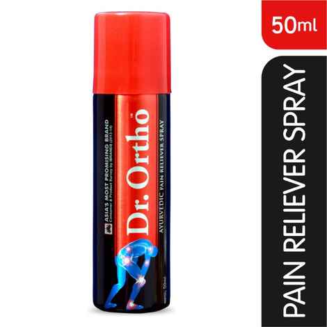 Buy Dr Ortho Ayurvedic Pain Reliever Spray (50 ml) (Helpful in Joint Pain, Back Pain, Knee Pain, Neck Pain, Sprains & Sports Injuries) - Purplle