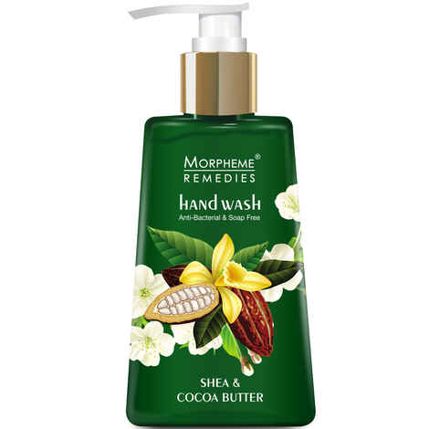 Morpheme Remedies Hand Wash Shea & Cocoa Butter, Anti Bacterial (250 ml) Soap Free Handwash