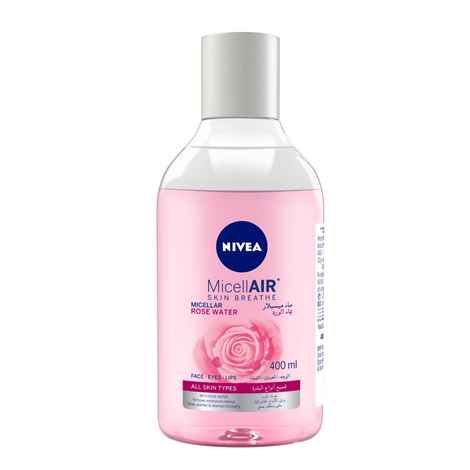 Buy NIVEA Micellar Cleansing Water Skin Breathe Rose MicellAIR 400ml - Purplle