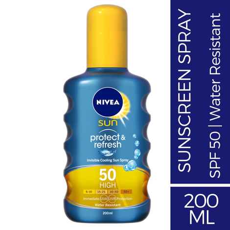 Buy NIVEA Sun, Protect & Refresh Invisible Cooling Spray, SPF 50, 200ml - Purplle