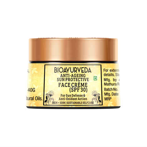 Bioayurveda Anti-Ageing Sun Protective Face Cream (Spf 30) (40 g)