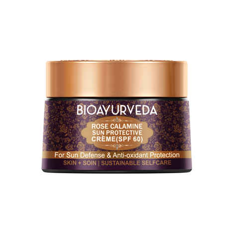 Bioayurveda Rose Calamine Sun Protective Face Cream (Spf 60) (40 g)