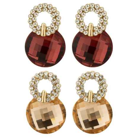 Buy Crunchy Fashion Gold-Toned & Beige Stone-Studded - Purplle