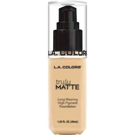 L.A. Colors Truly Matte Liquid Foundation - Porcelain 40 ml