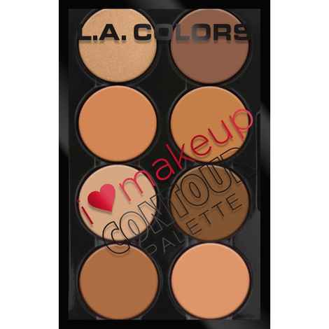 Buy L.A. Colors I Heart Makeup Contour Palette - Medium To Deep 28.8 g - Purplle