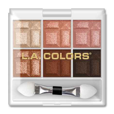 L.A. Colors 6 Color Eyeshadow Palette - Earthy 4 g