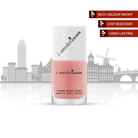 I-AmsterDAMN Nail Paint, Matte, Brown, Tulipa Single Early - Humility of Tulipa Single Early (7 ml)