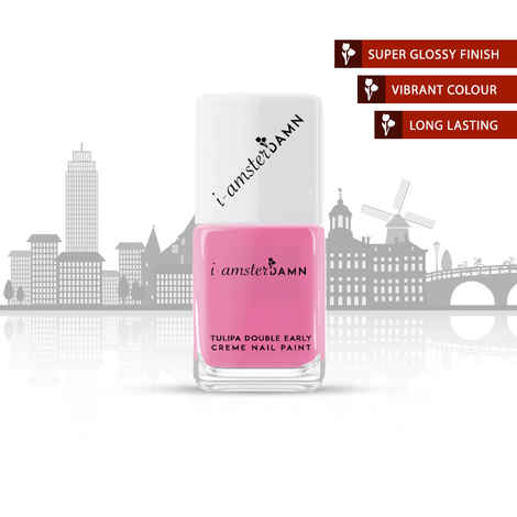 Buy I-AmsterDAMN Nail Paint, Creme, Pink, Tulipa Double Early - Smell of Tulipa Double Early (7 ml) - Purplle