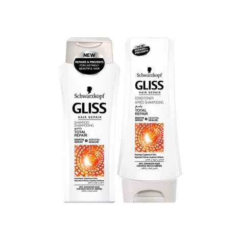 Schwarzkopf Gliss Hair Repair With Liquid Keratin Total Repair Shampoo (400 ml)
