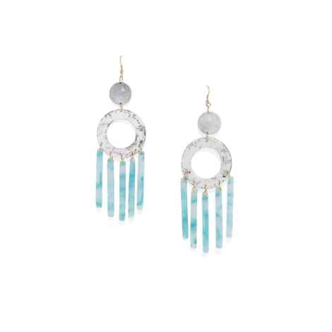 Buy Golden Peacock Multi-Colour Resin Tassel Earring - Purplle