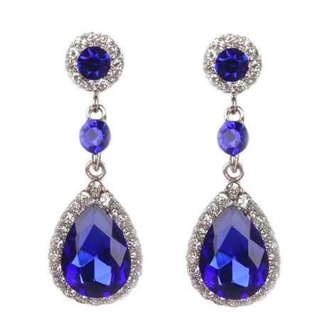 Buy Sukkhi Attractive Crystals from Swarovski Rhodium Plated Drop Earring for Women - Purplle