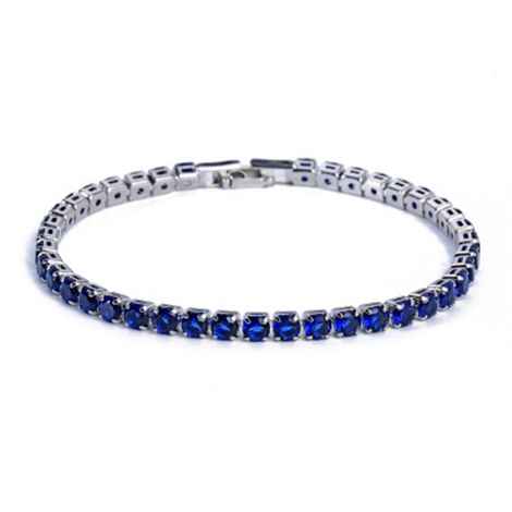 Buy Sukkhi Exotic Adjustable Blue Crystal Rhodium Plated Bracelet For Women - BC80979 - Purplle