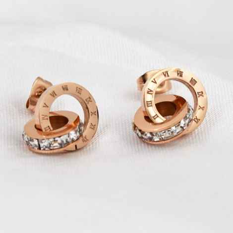 Buy Sukkhi Exquisite Crystal Stone Pink Gold Plated Earring For Women - E80783 - Purplle