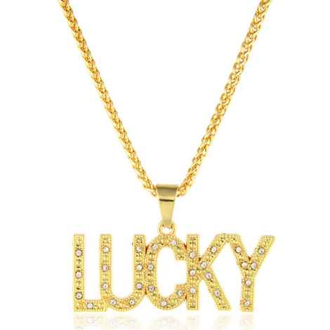 Buy Sukkhi Designer LUCKY Cubic Zirconia Gold Plated Pendant For Women - P80922 - Purplle