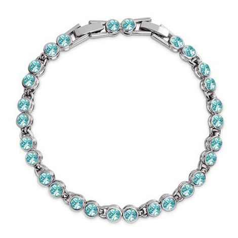 Buy Sukkhi Astonish Rhodium Plated Blue Bracelet For Women - BC80707 - Purplle