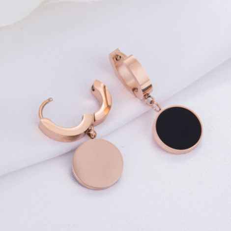 Buy Sukkhi Adorable Black Hoop style Artificial Stone Gold Plated Earring For Women - E80776 - Purplle