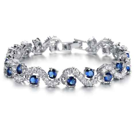 Buy Sukkhi Dazzling Crystal Rhodium Plated Bracelet For Women - BC81035 - Purplle