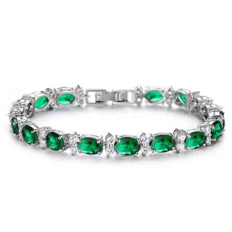 Buy Sukkhi Lavish Crystal Rhodium Plated Bracelet For Women - BC81036 - Purplle