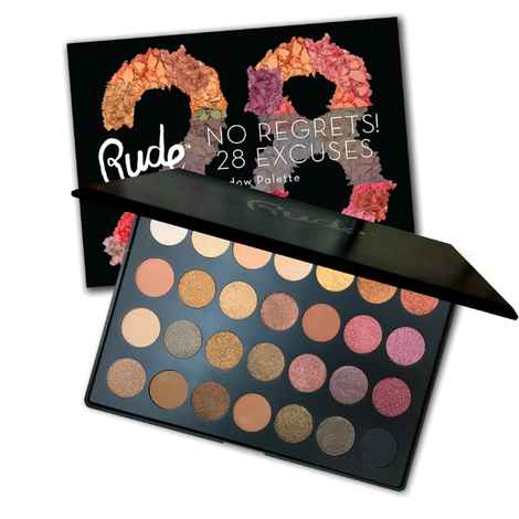 Rude Cosmetics No Regrets 28 Excuses Eyeshadow Palette - Scorpio 42 g
