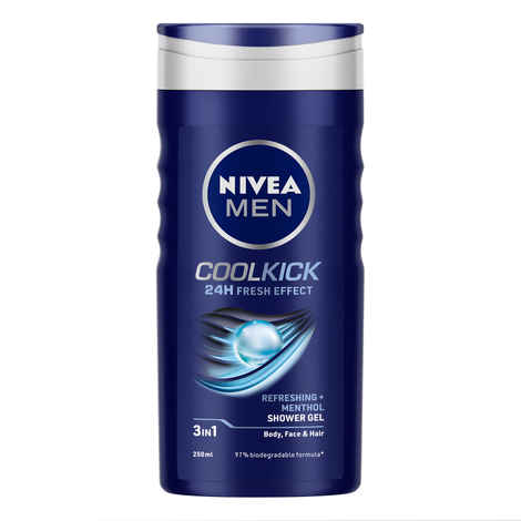 Buy Nivea Men Cool Kick Shower Gel (250 ml) - Purplle