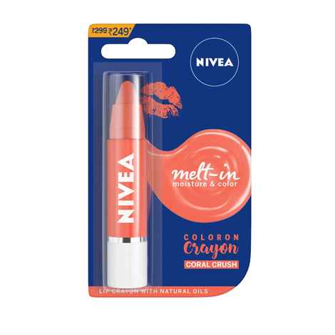 Nivea Coloron Lip Crayon - Coral Crush (3 g)