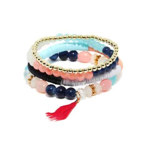 Buy Golden Peacock Multicolour Set of 4 Bracelets - Purplle