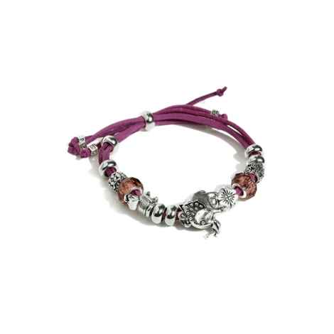 Buy Golden Peacock Elephant Shaped Bracelet - Purplle