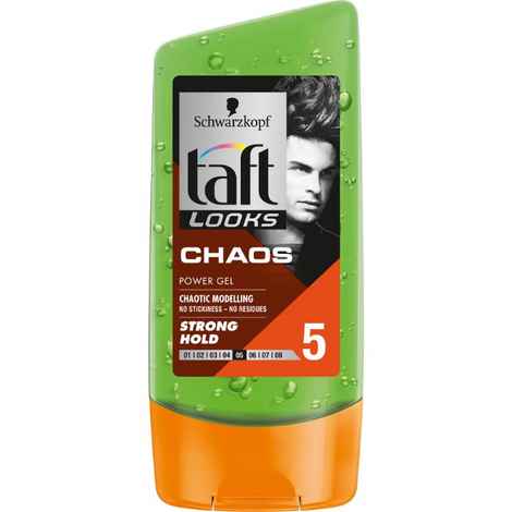Buy Schwarzkopf Taft All Weather Looks Chaos Power Gel Ultra Strong Hold (150 ml) - Purplle