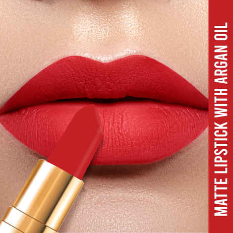 NY Bae Runway Matte Lipstick | Infused With Argan Oil | Red | Moisturising | Long Lasting | Light weight- Frow Look 11 (4.5 g)