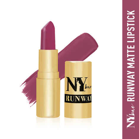 NY Bae Runway Matte Lipstick | Infused With Argan Oil | Purple | Moisturising | Long Lasting | Light weight- Featured Look 13 (4.5 g)