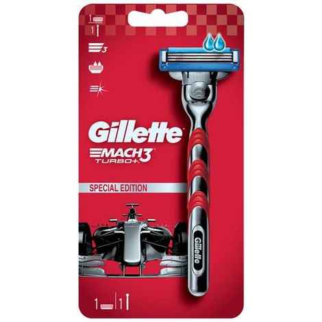 Buy Gillette Mach 3 Turbo Manual Shaving Razor - Purplle