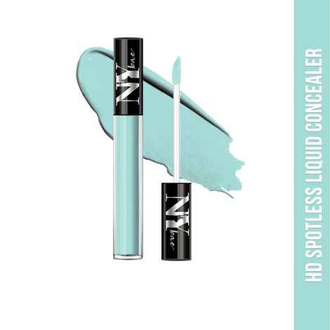 NY Bae HD Spotless Liquid Concealer - Mint Pretzel 13 (3 ml) | Blue | Fair Skin | Almond Oil & Vitamin E | Long Lasting | Full Coverage