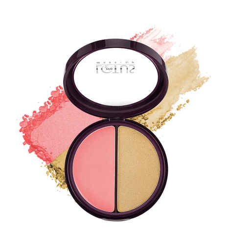 Buy Lotus Make-Up Proedit Silk Touch Blush Highlighter Duo Exotic Crush BH01 | With Japanese Sakura & Vitamin E | 12g - Purplle