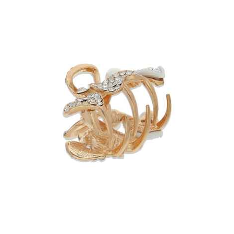 Buy Crunchy Fashion Golden Mini Crystal Claw Clamp Clip - Purplle