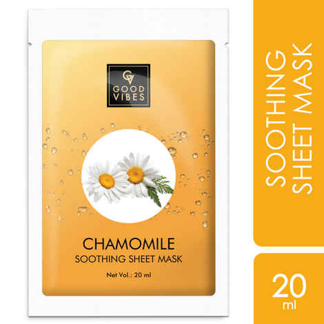 Buy Good Vibes Soothing Sheet Mask - Chamomile (20 ml) - Purplle