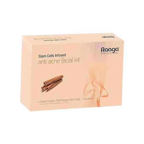 Raaga Professional Stemcells Infused Anti Acne Facial Kit with Cinnamon, 61 g 61gm