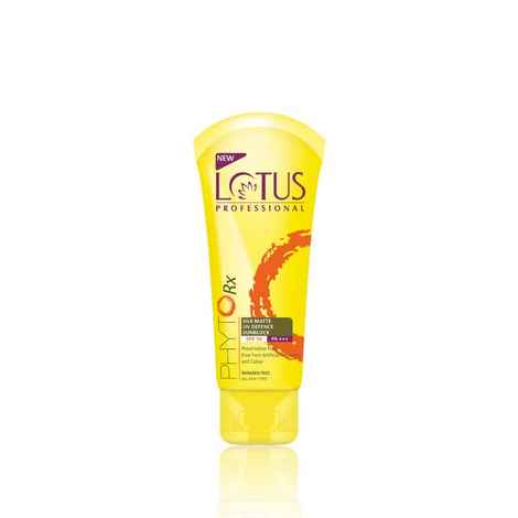 Buy Lotus Professional PhytoRx Silk Matte Cream Sun defence | SPF 50 | PA+++ | Refreshing | Preservative free | 75g - Purplle