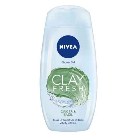 Buy NIVEA Shower Gel Fresh Ginger & Basil Clay Body Wash Women 250ml - Purplle