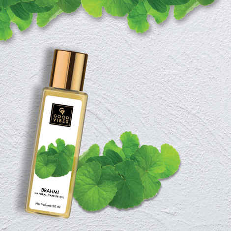 Buy Good Vibes Natural Carrier Oil - Brahmi (50 ml) - Purplle