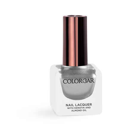 Buy Colorbar Nail Lacquer Silver Pint (12 ml) - Purplle