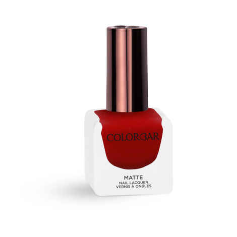 Colorbar Matte Nail Lacquer Haute Red (12 ml)